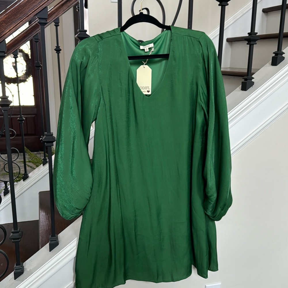 Jodifl Size Small Kelly Green Dress